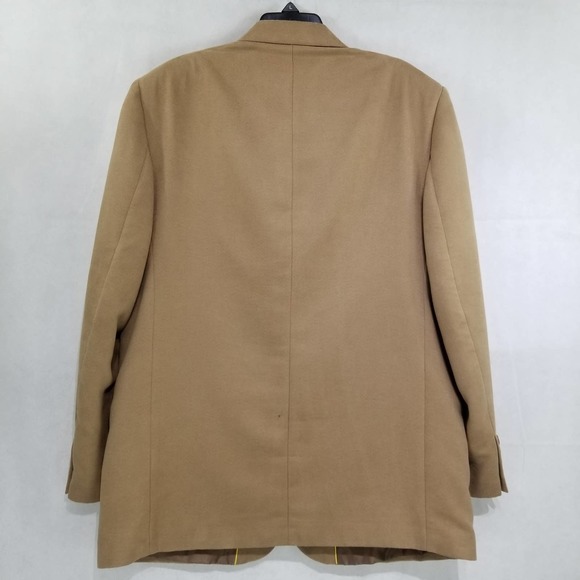 Members Only Mens Blazer 42 Beige Solid Sport Coat Microfiber Suede - Picture 7 of 12